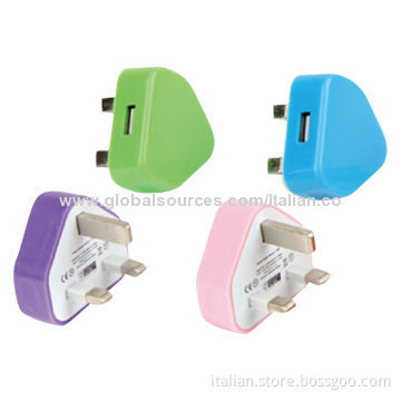 UK Plug Three-pin USB AC Charger for iPhone